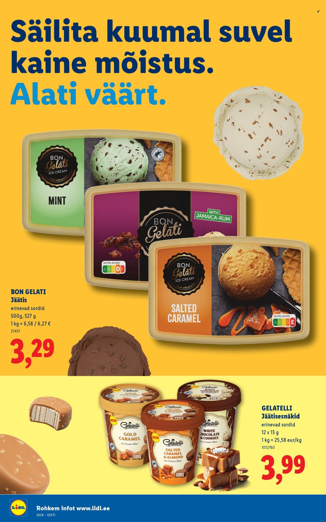Lidl kliendileht - Rohkem jäätist. Rohkem suve.