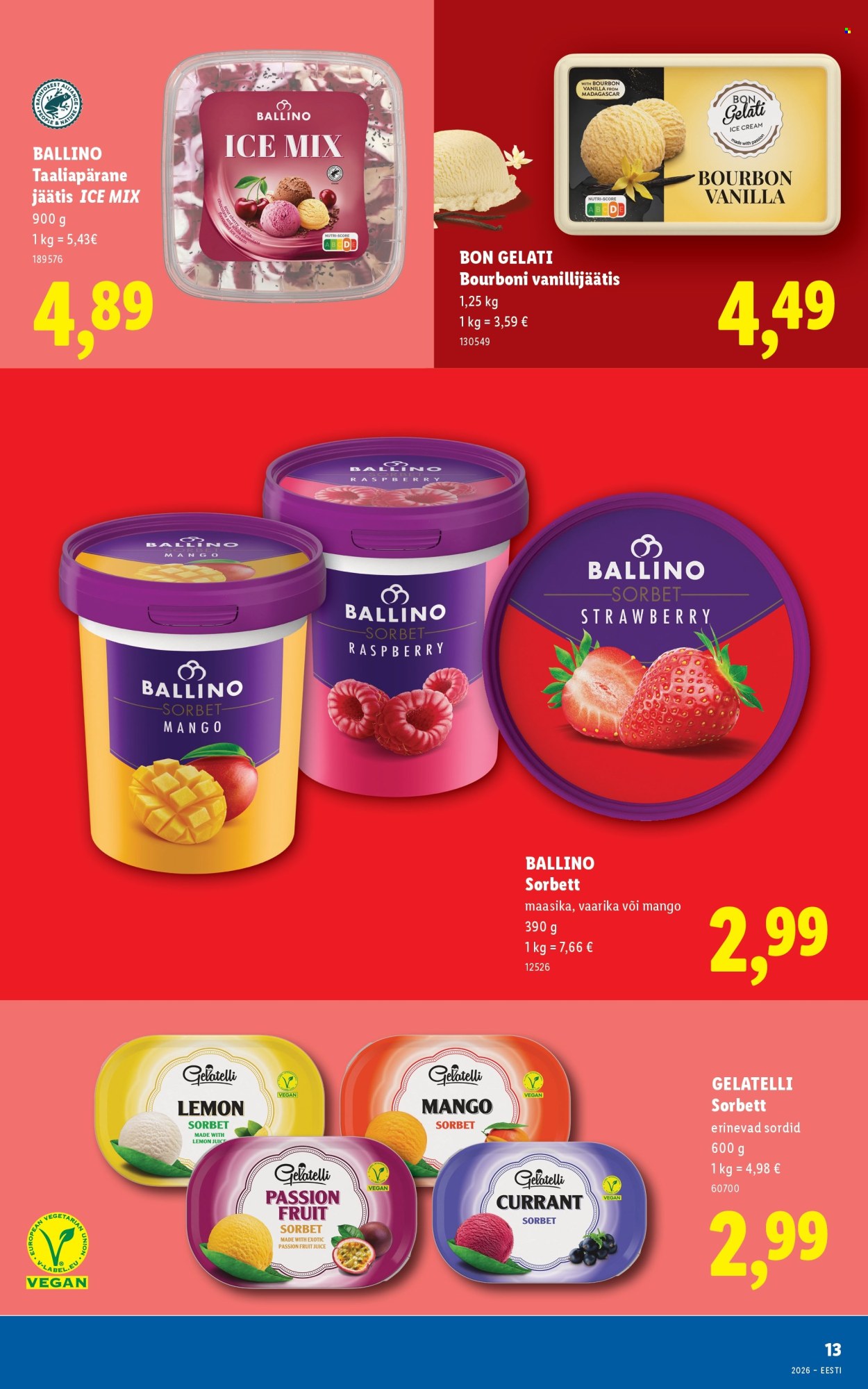 Lidl kliendileht - Rohkem jäätist. Rohkem suve.