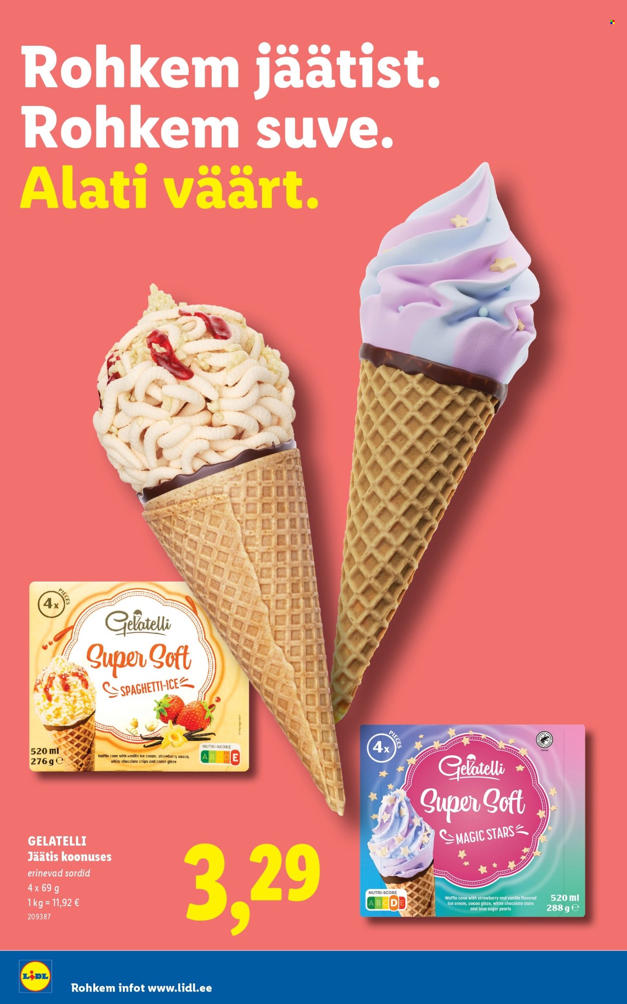 Lidl kliendileht - Rohkem jäätist. Rohkem suve.