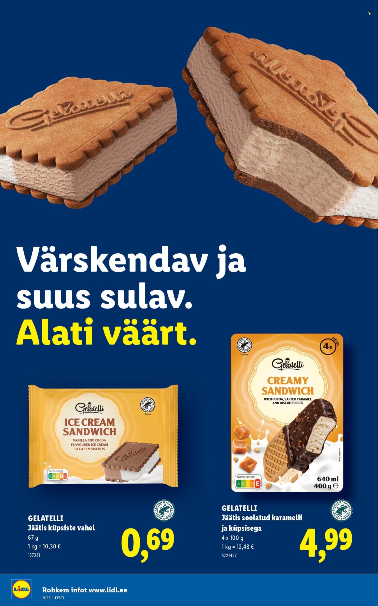 Lidl kliendileht - Rohkem jäätist. Rohkem suve.