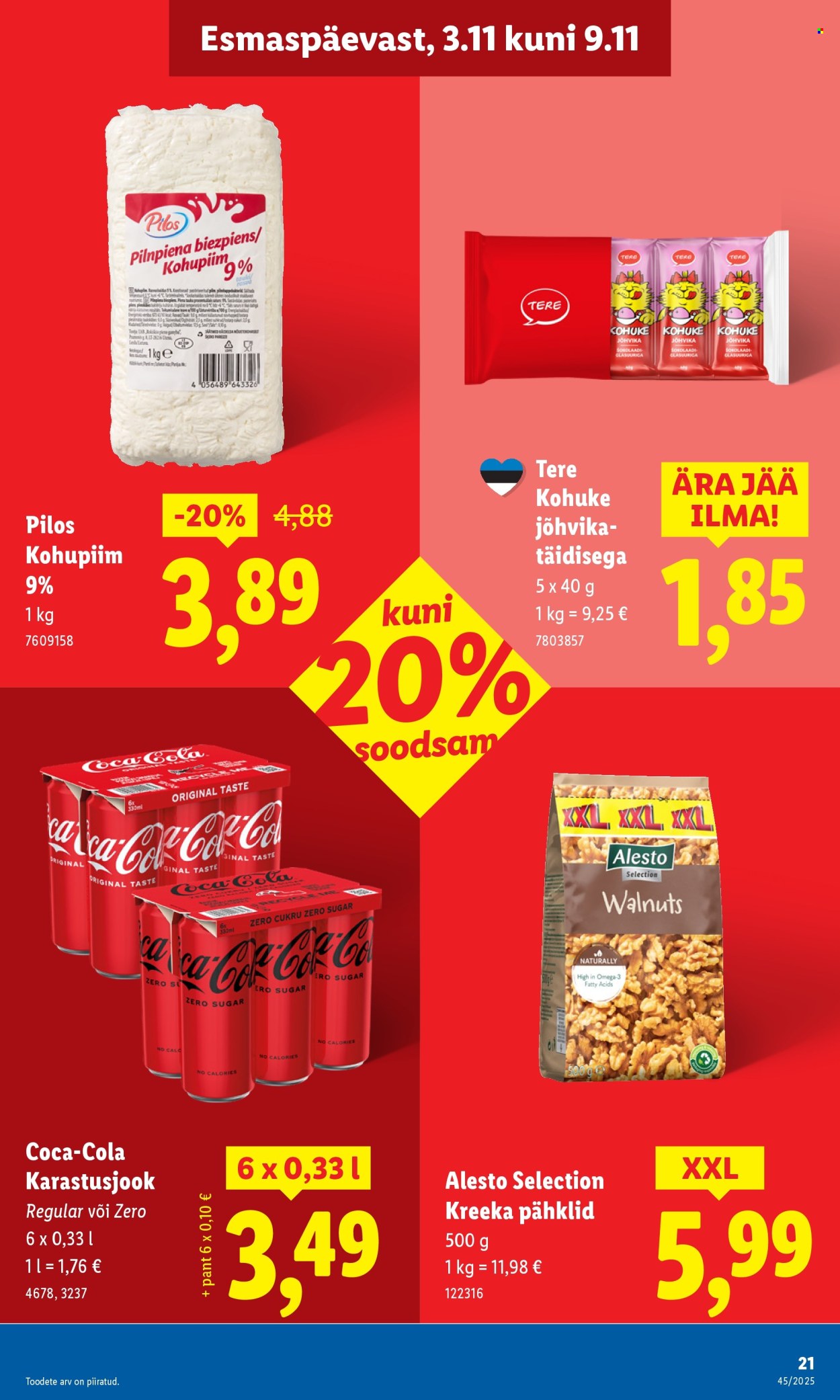 Lidl kliendileht - Nädalalõpu pakkumised (6.11 - 9.11.2025)