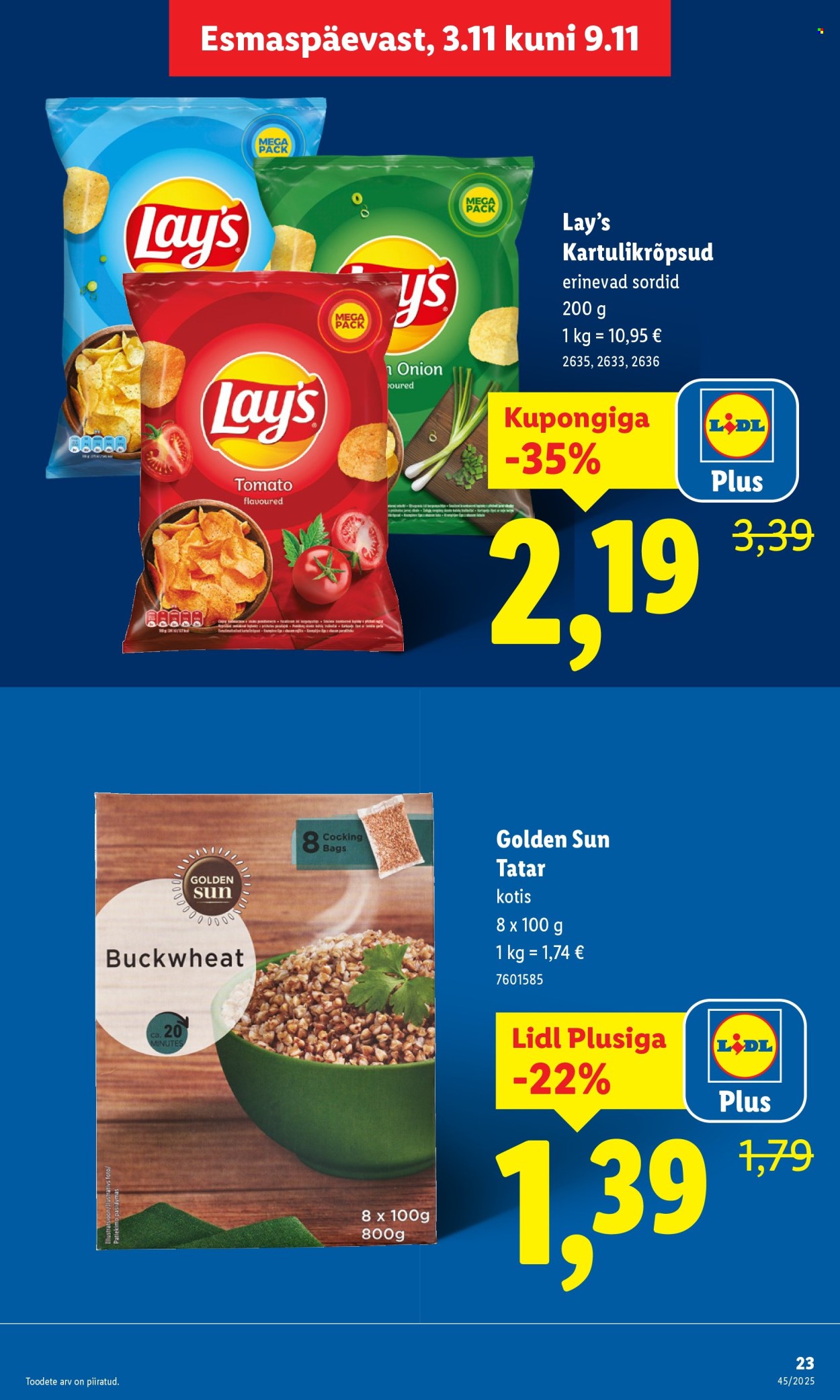 Lidl kliendileht - Nädalalõpu pakkumised (6.11 - 9.11.2025)