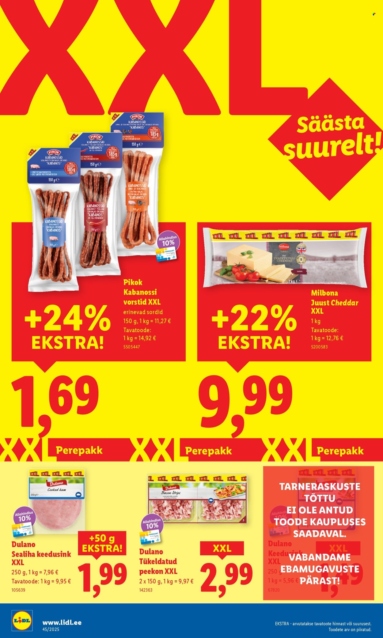 Lidl kliendileht - Nädalalõpu pakkumised (6.11 - 9.11.2025)