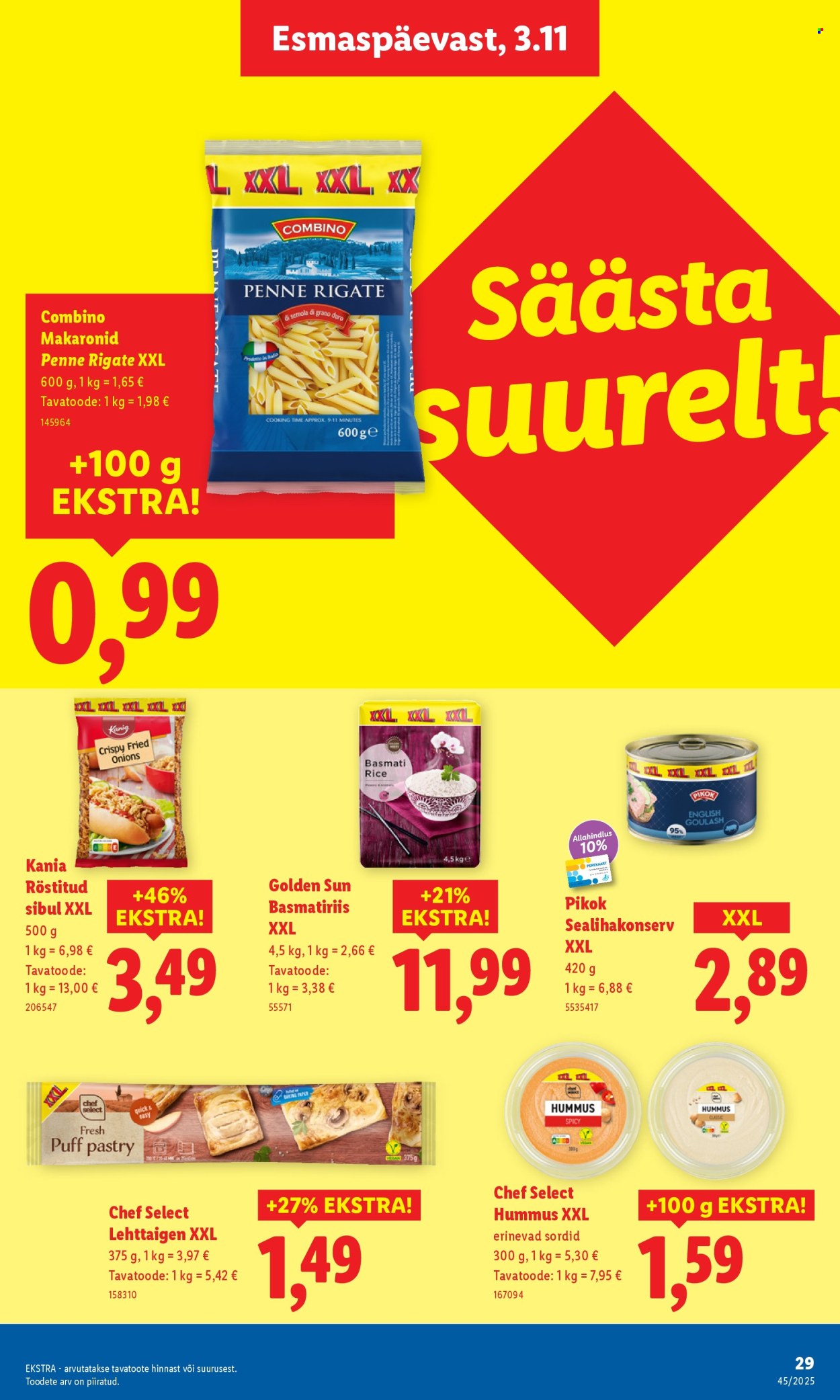 Lidl kliendileht - Nädalalõpu pakkumised (6.11 - 9.11.2025)