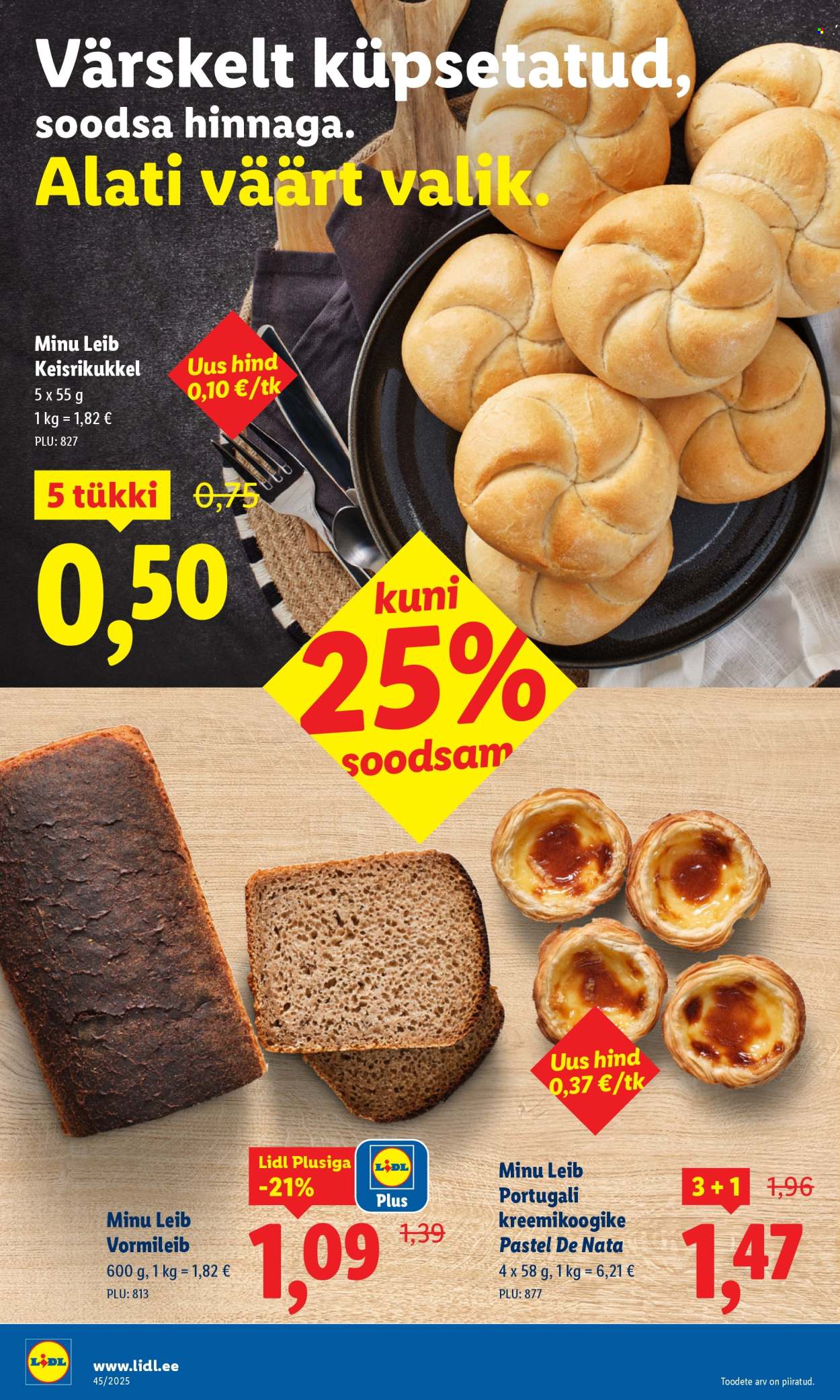 Lidl kliendileht - Nädalalõpu pakkumised (6.11 - 9.11.2025)