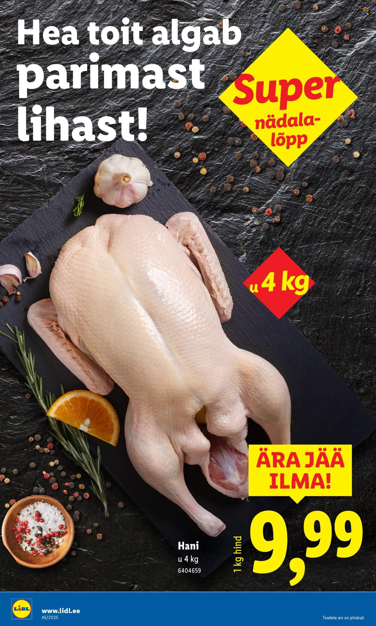 Lidl kliendileht - Nädalalõpu pakkumised (6.11 - 9.11.2025)