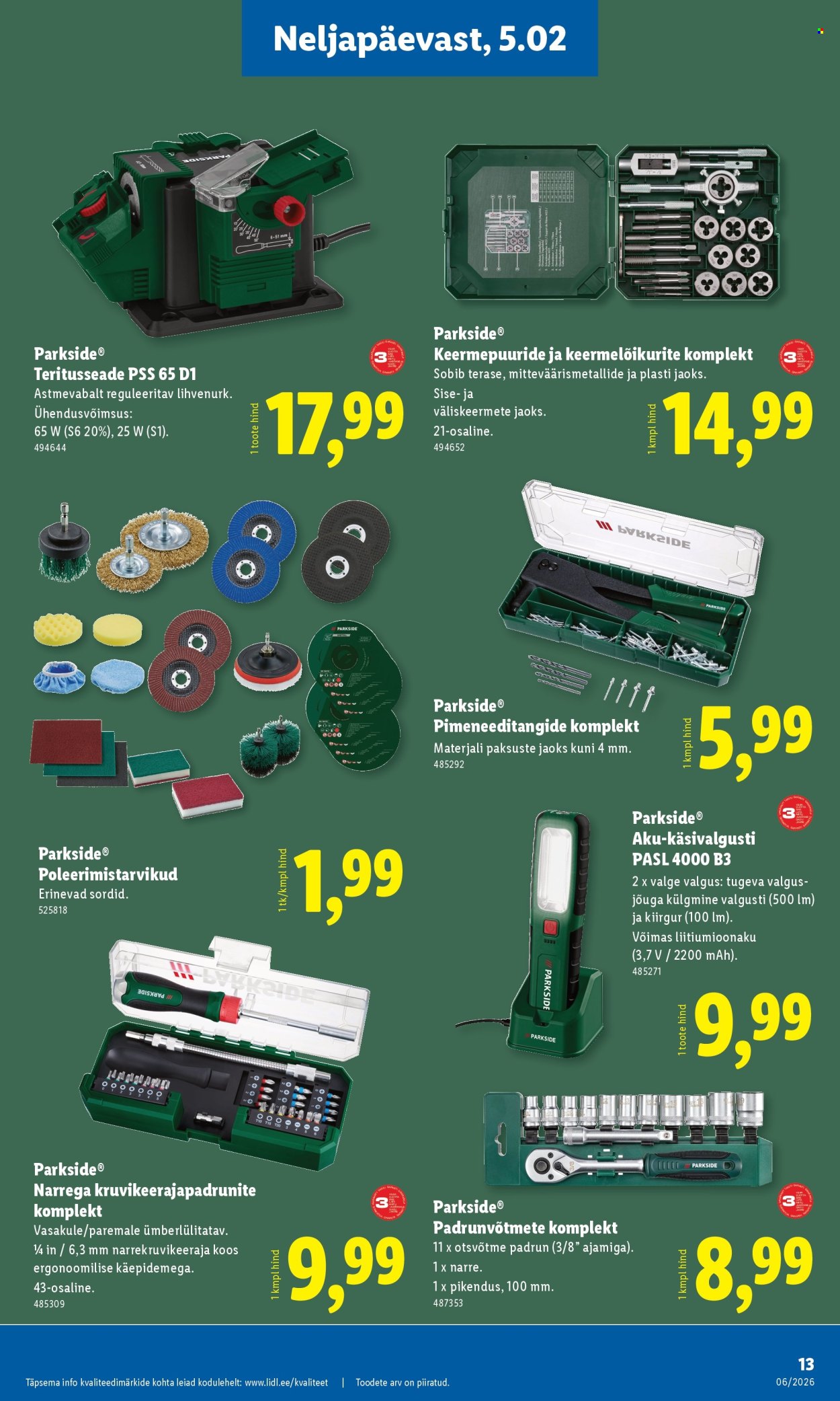 Lidl kliendileht - Tööstuskaupade pakkumised (2.02 - 8.02.2026)