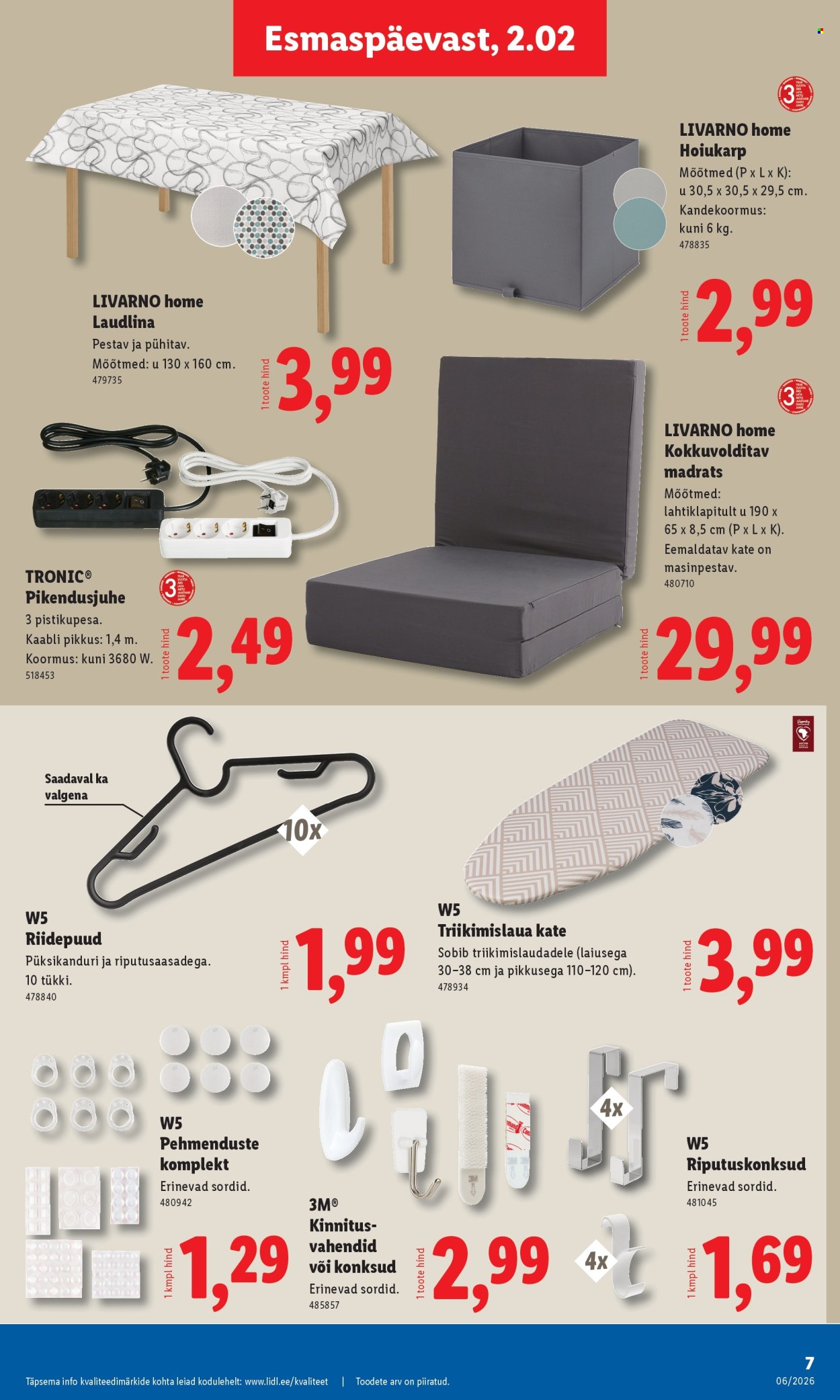 Lidl kliendileht - Tööstuskaupade pakkumised (2.02 - 8.02.2026)