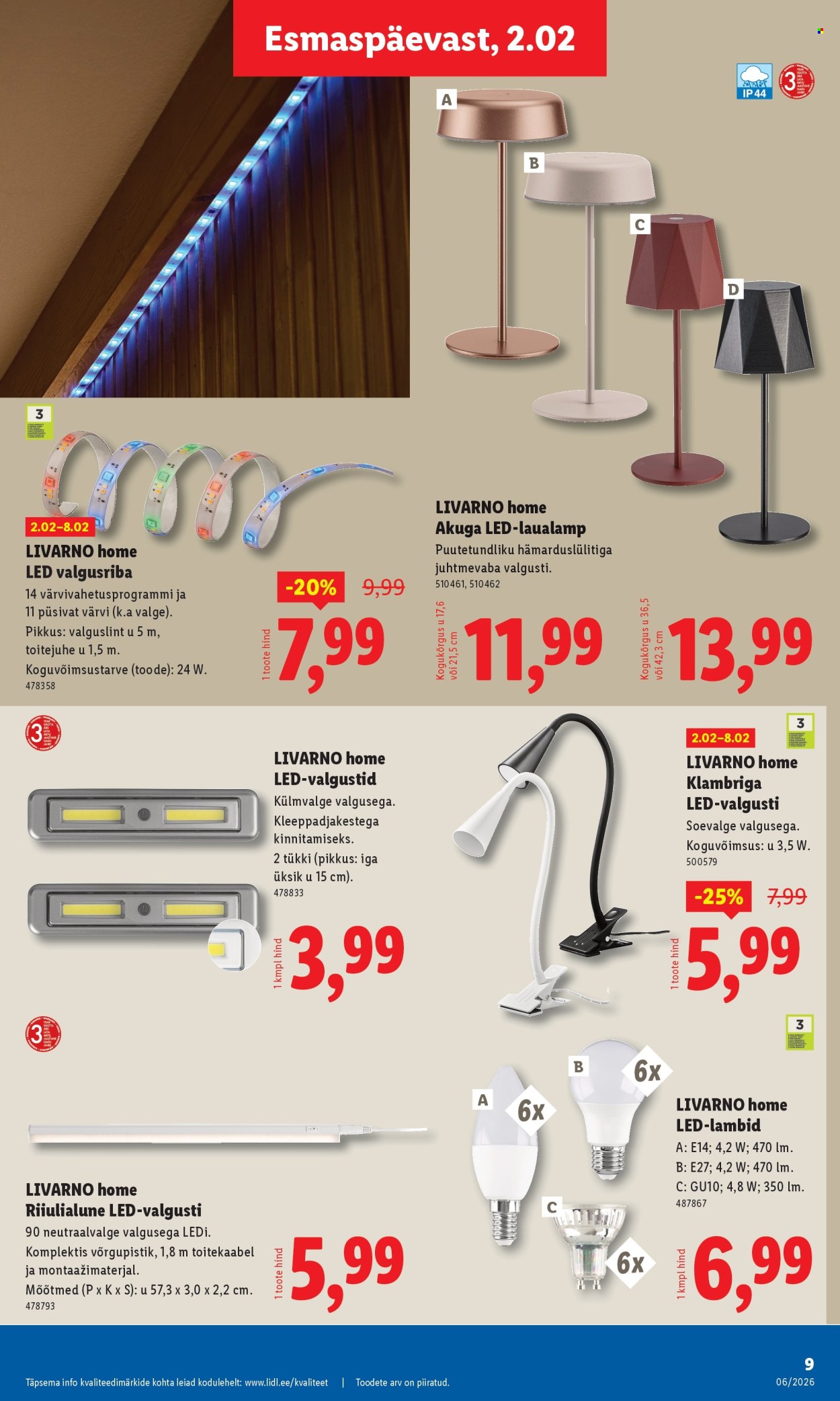 Lidl kliendileht - Tööstuskaupade pakkumised (2.02 - 8.02.2026)