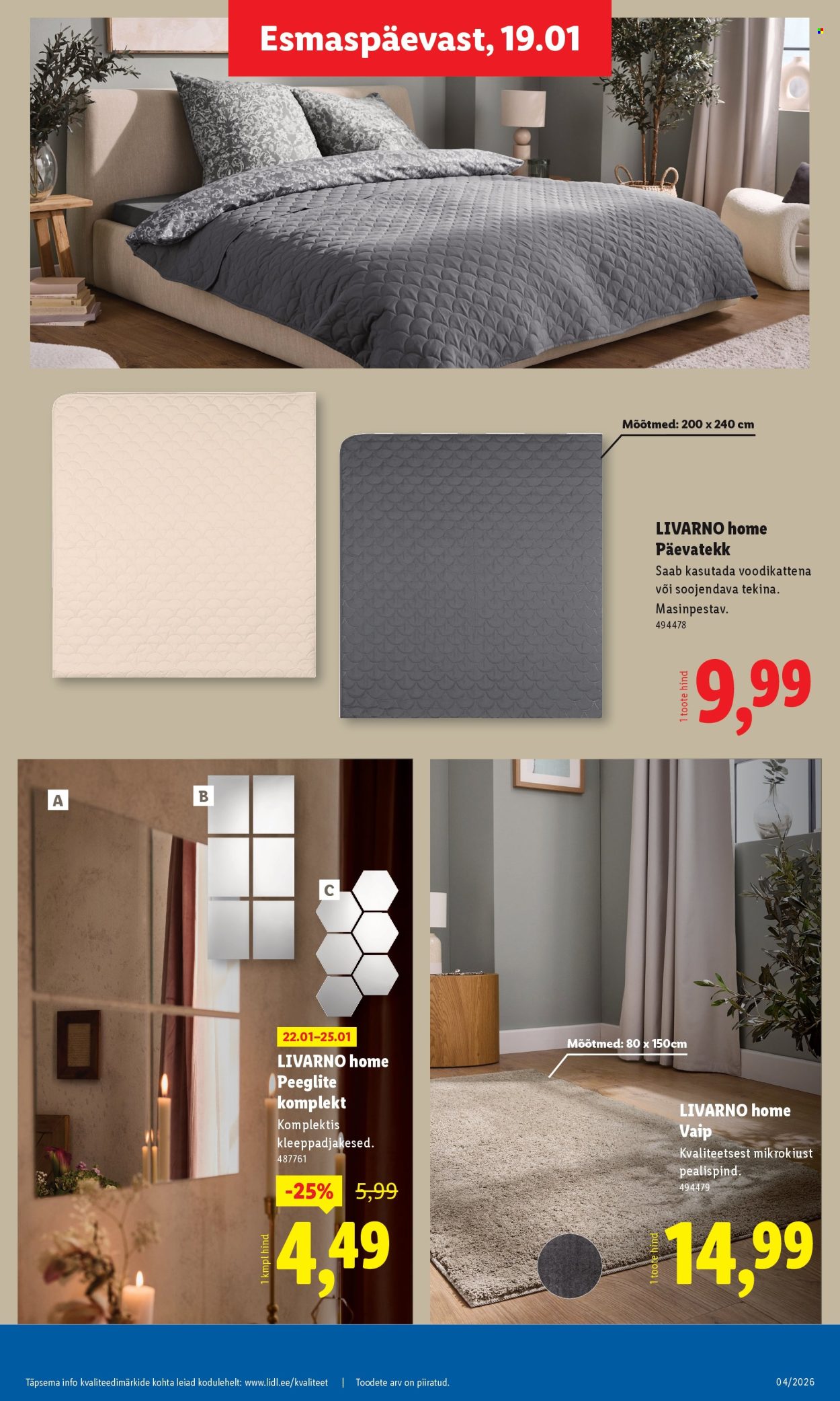 Lidl kliendileht - Tööstuskaupade pakkumised (19.01 - 25.01.2026)