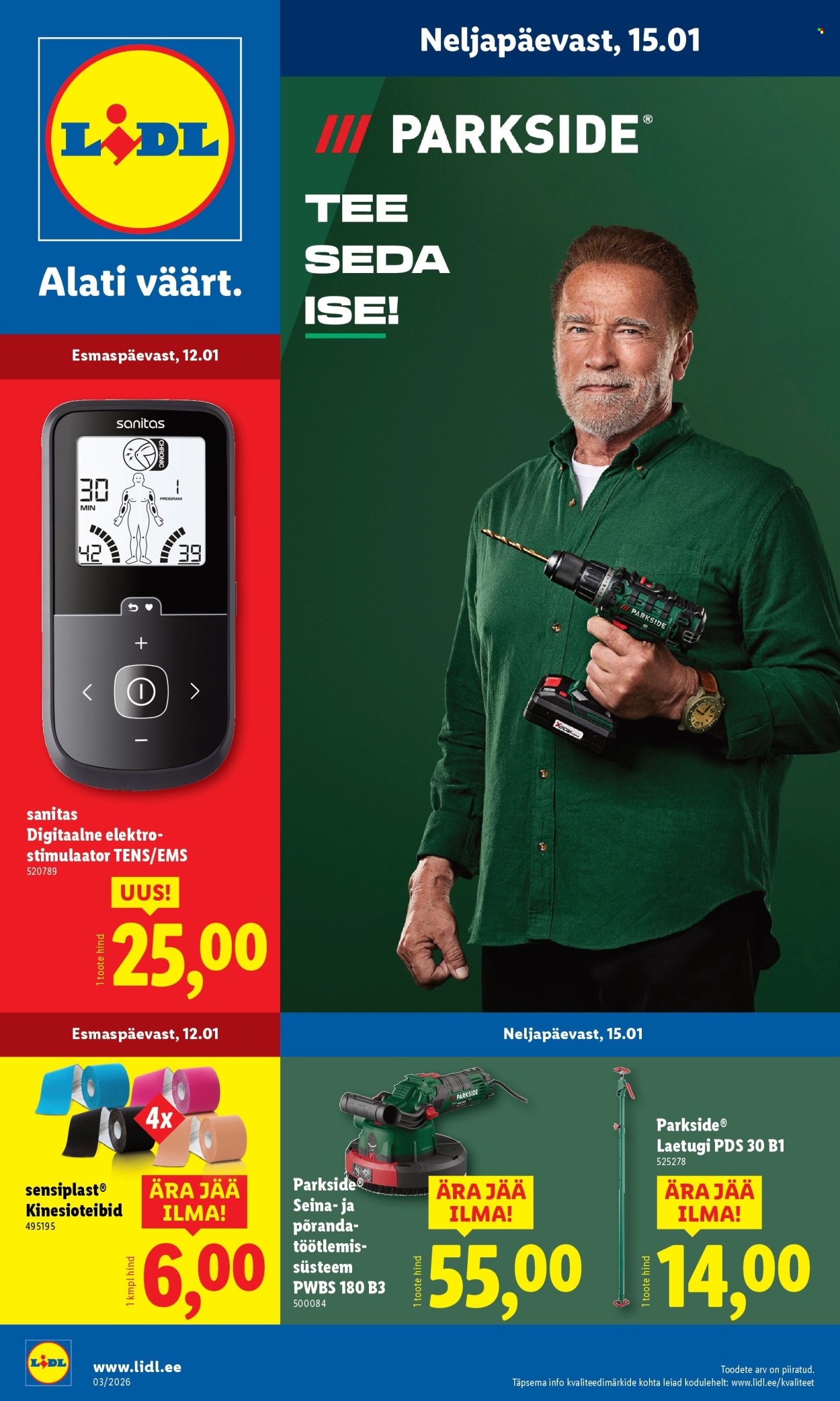 Lidl kliendileht - Tööstuskaupade pakkumised (12.01 - 18.01.2026)