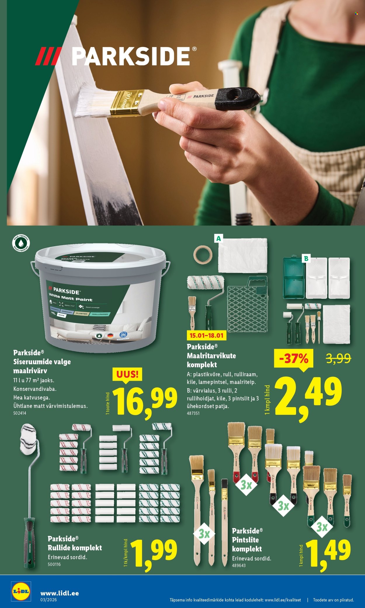 Lidl kliendileht - Tööstuskaupade pakkumised (12.01 - 18.01.2026)