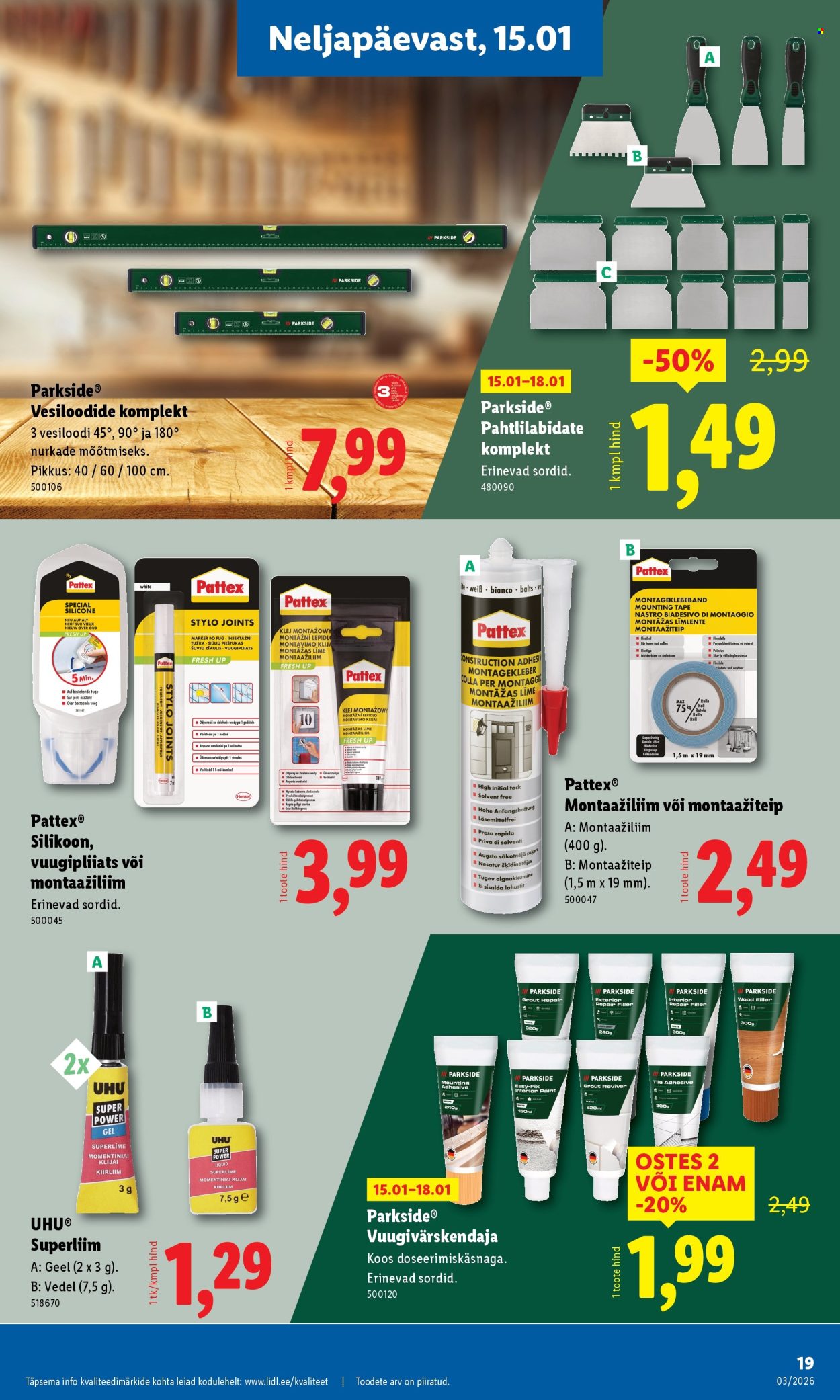 Lidl kliendileht - Tööstuskaupade pakkumised (12.01 - 18.01.2026)