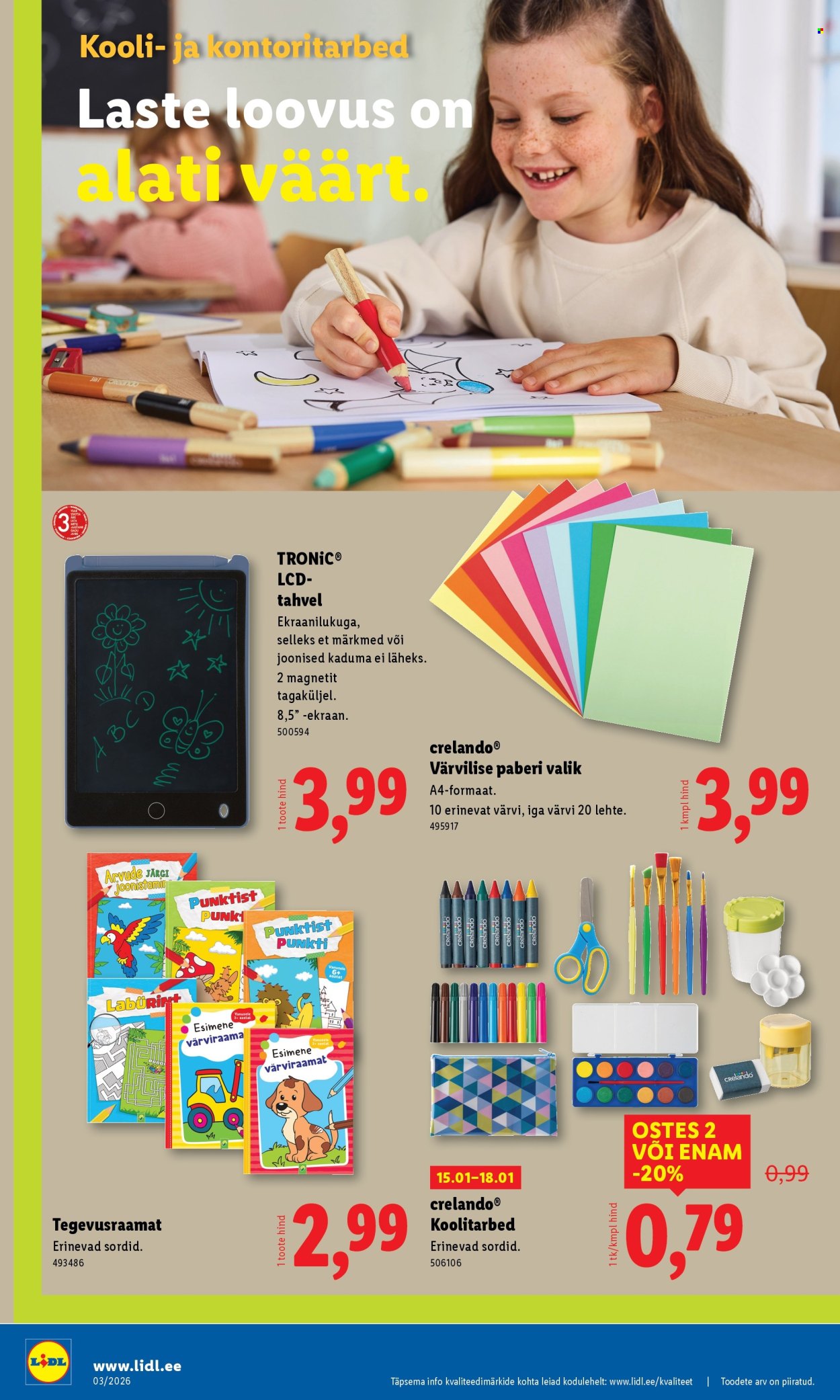 Lidl kliendileht - Tööstuskaupade pakkumised (12.01 - 18.01.2026)