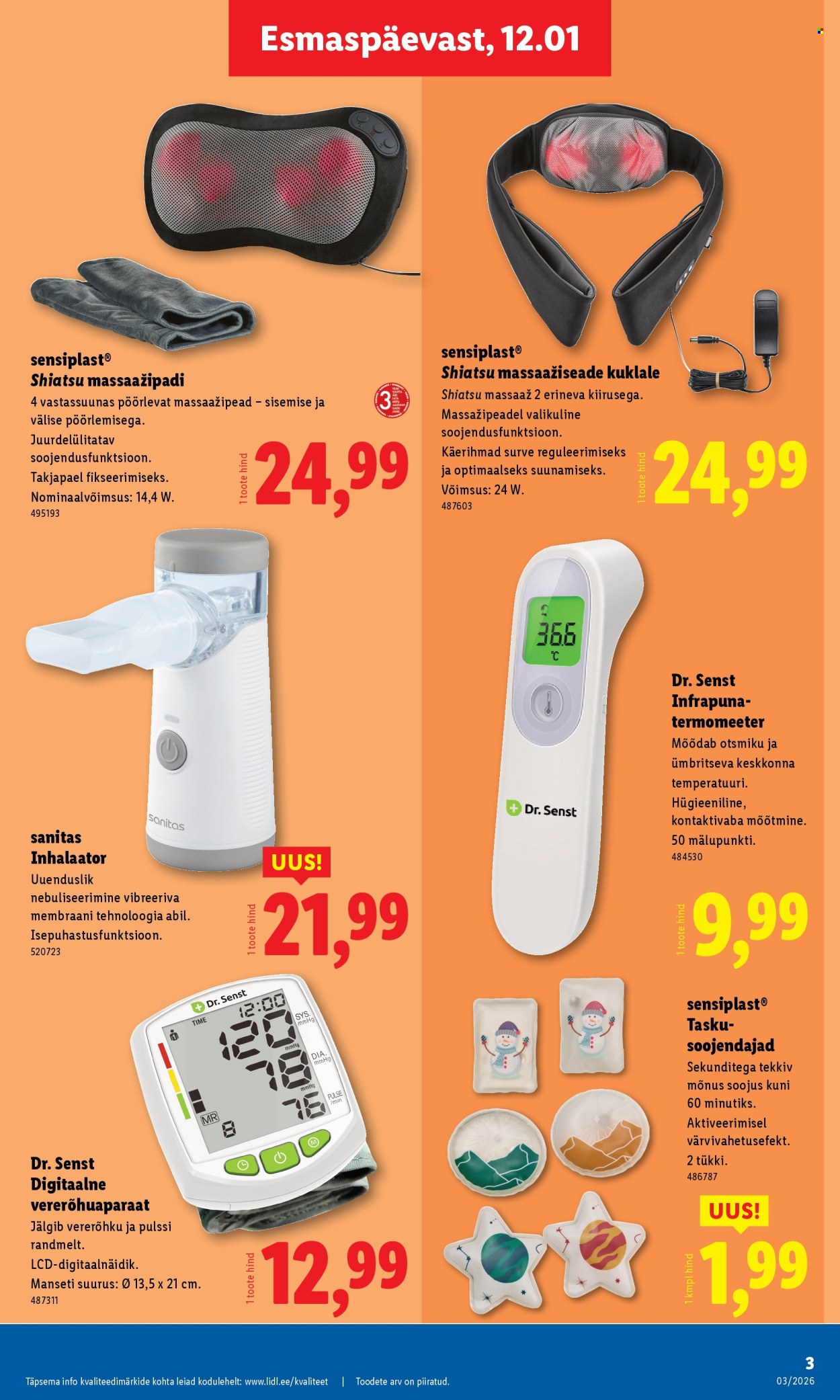 Lidl kliendileht - Tööstuskaupade pakkumised (12.01 - 18.01.2026)