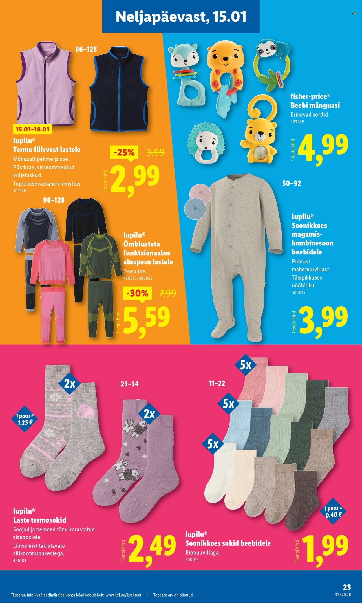 Lidl kliendileht - Tööstuskaupade pakkumised (12.01 - 18.01.2026)