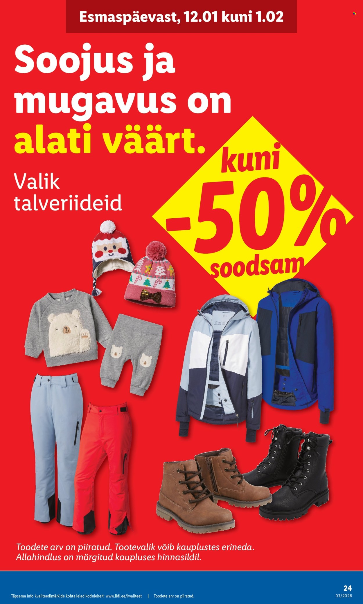 Lidl kliendileht - Tööstuskaupade pakkumised (12.01 - 18.01.2026)