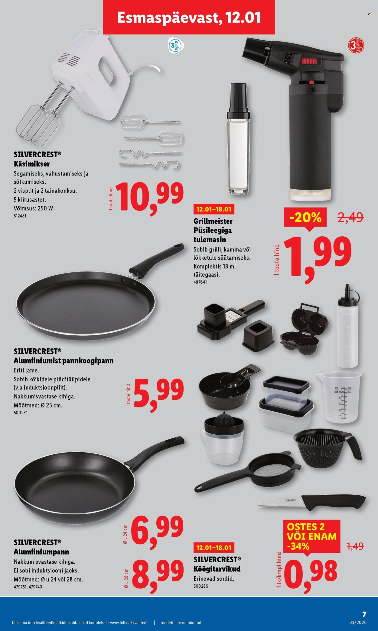 Lidl kliendileht - Tööstuskaupade pakkumised (12.01 - 18.01.2026)