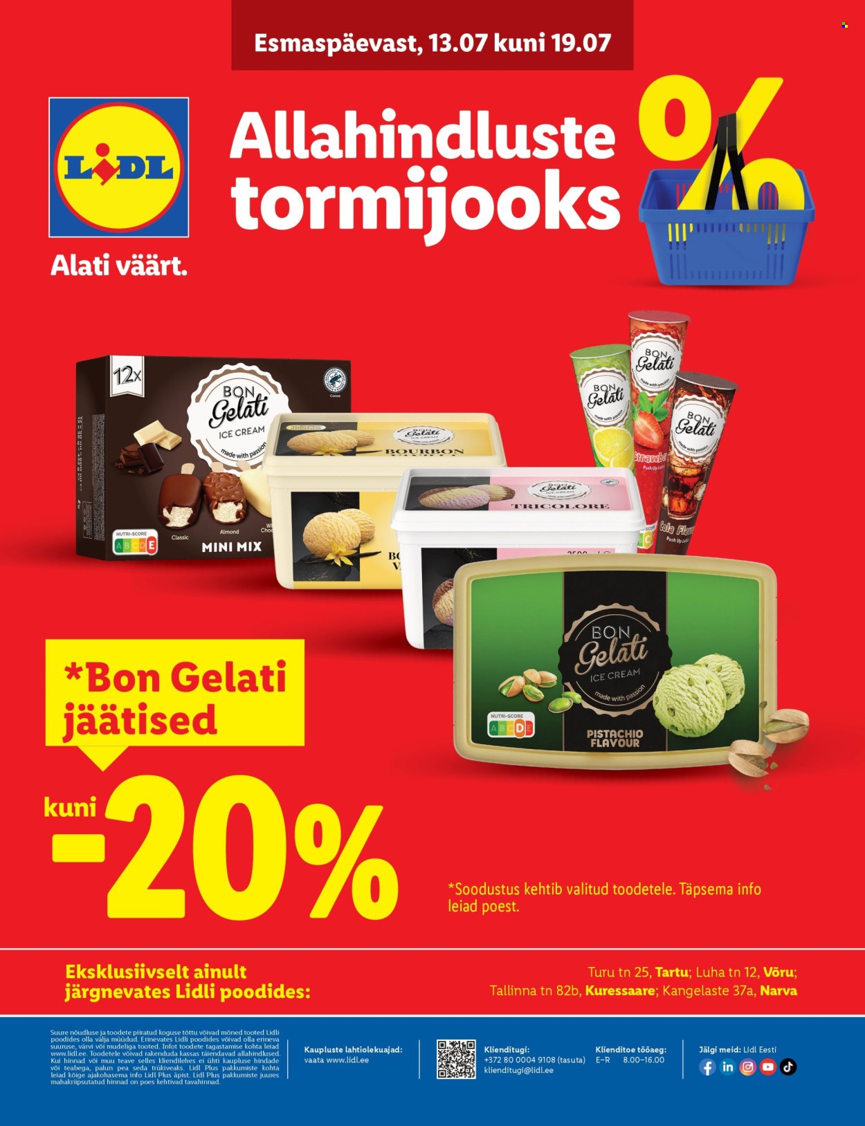 Lidl kliendileht - Allahindluste tormijooks (13.07 - 19.07.2026)