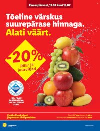 Lidl kliendileht - Allahindluste tormijooks (13.07 - 19.07.2026)