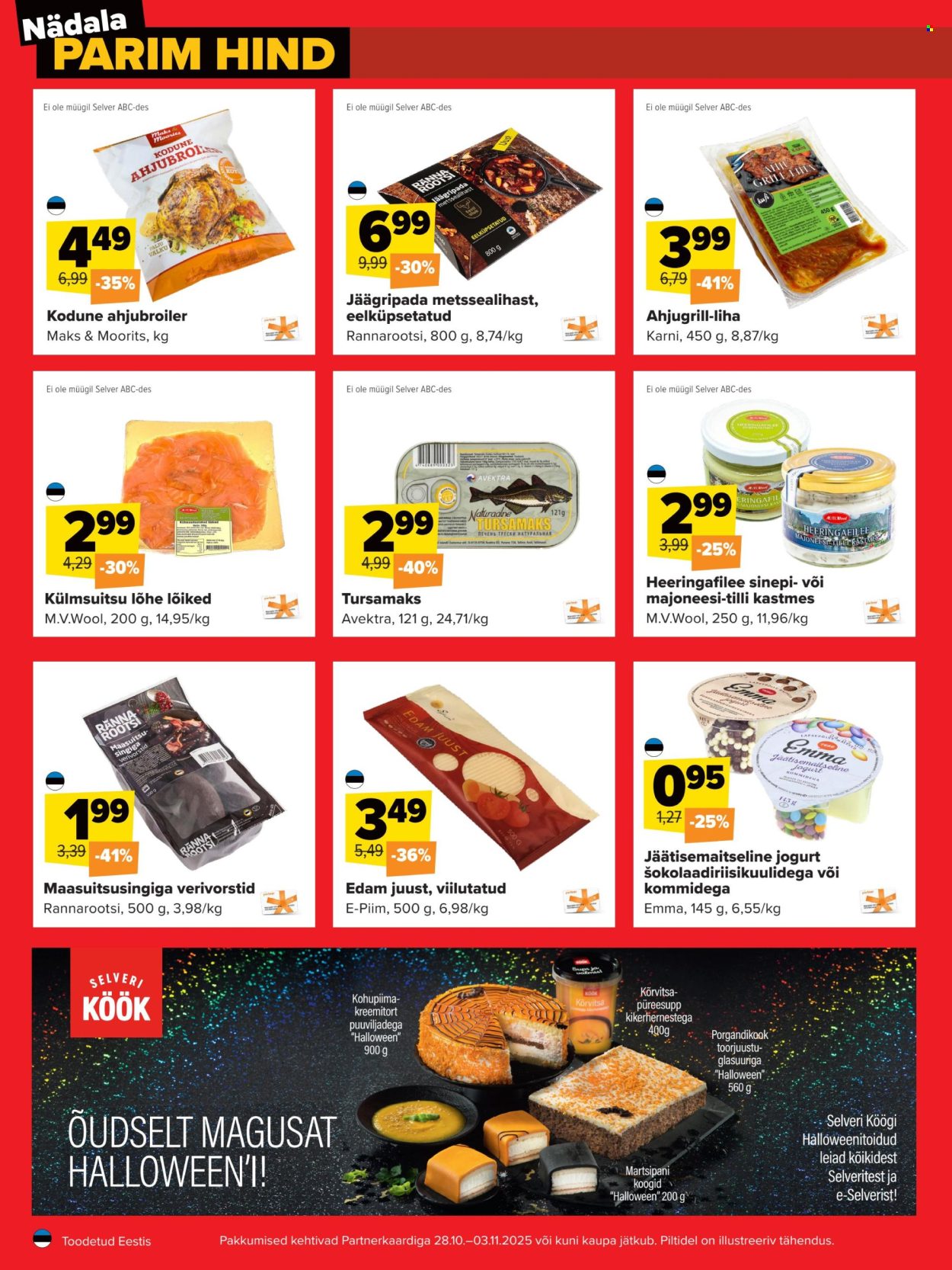 Selver kliendileht - Nädala parim hind (28.10 - 3.11.2025)
