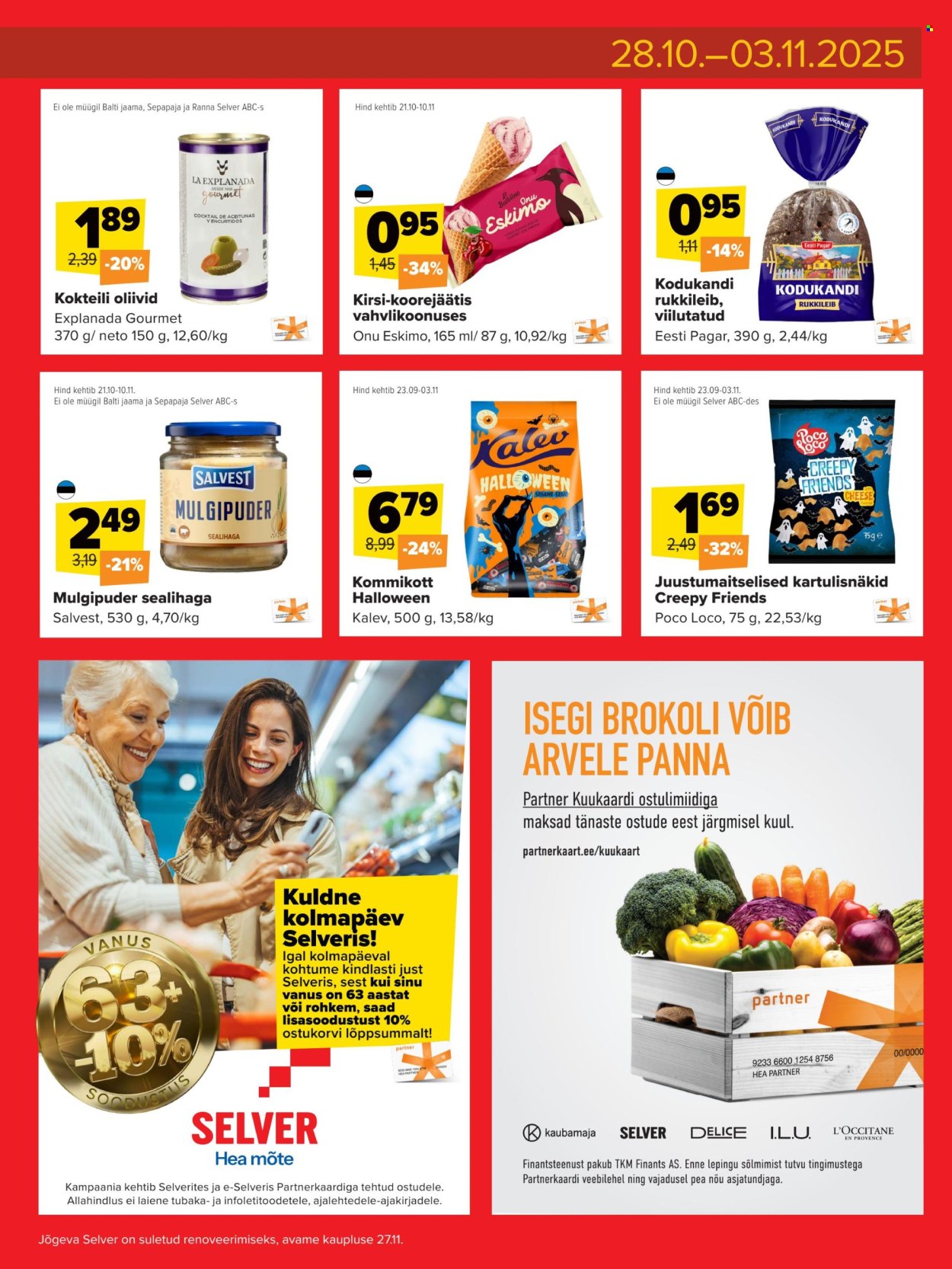 Selver kliendileht - Nädala parim hind (28.10 - 3.11.2025)