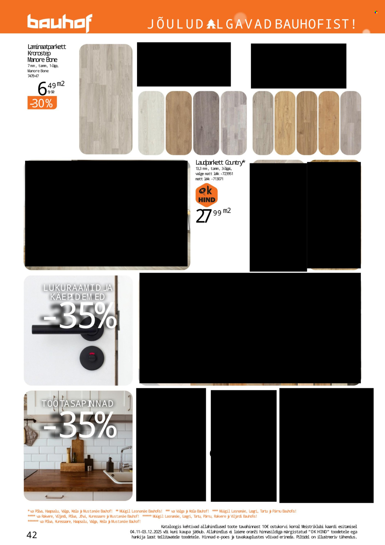 Bauhof kliendileht - JÕULUD ALGAVAD BAUHOFIST! (4.11 - 31.12.2025)