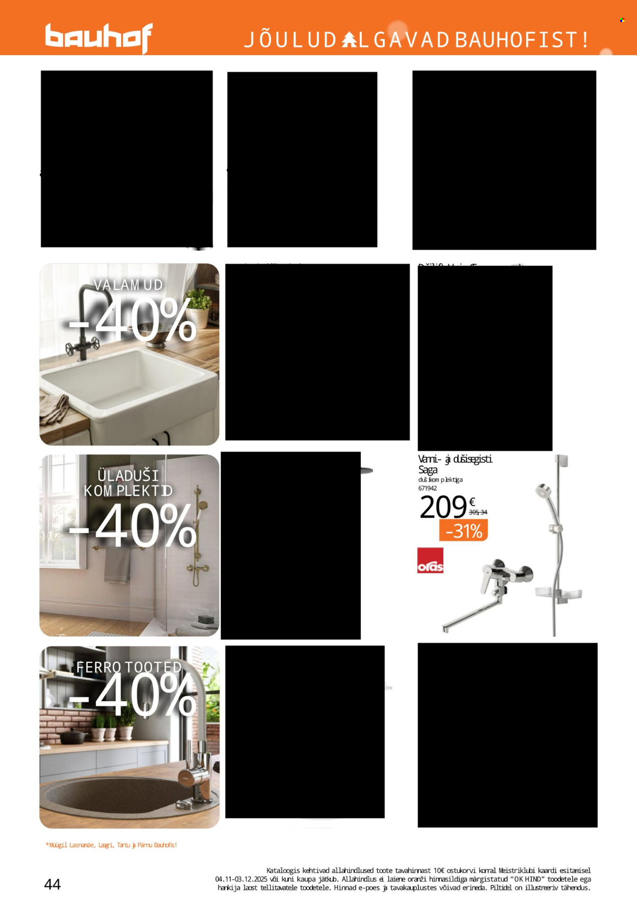 Bauhof kliendileht - JÕULUD ALGAVAD BAUHOFIST! (4.11 - 31.12.2025)