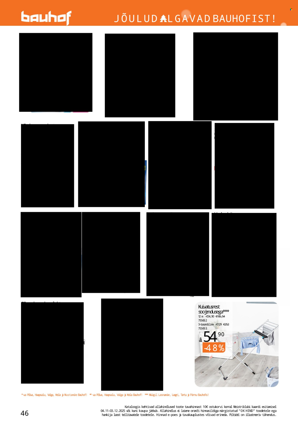 Bauhof kliendileht - JÕULUD ALGAVAD BAUHOFIST! (4.11 - 31.12.2025)