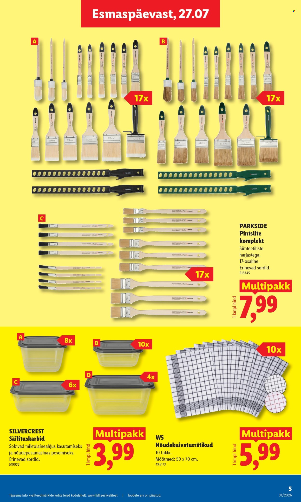 Lidl kliendileht (27.07 - 2.08.2026)