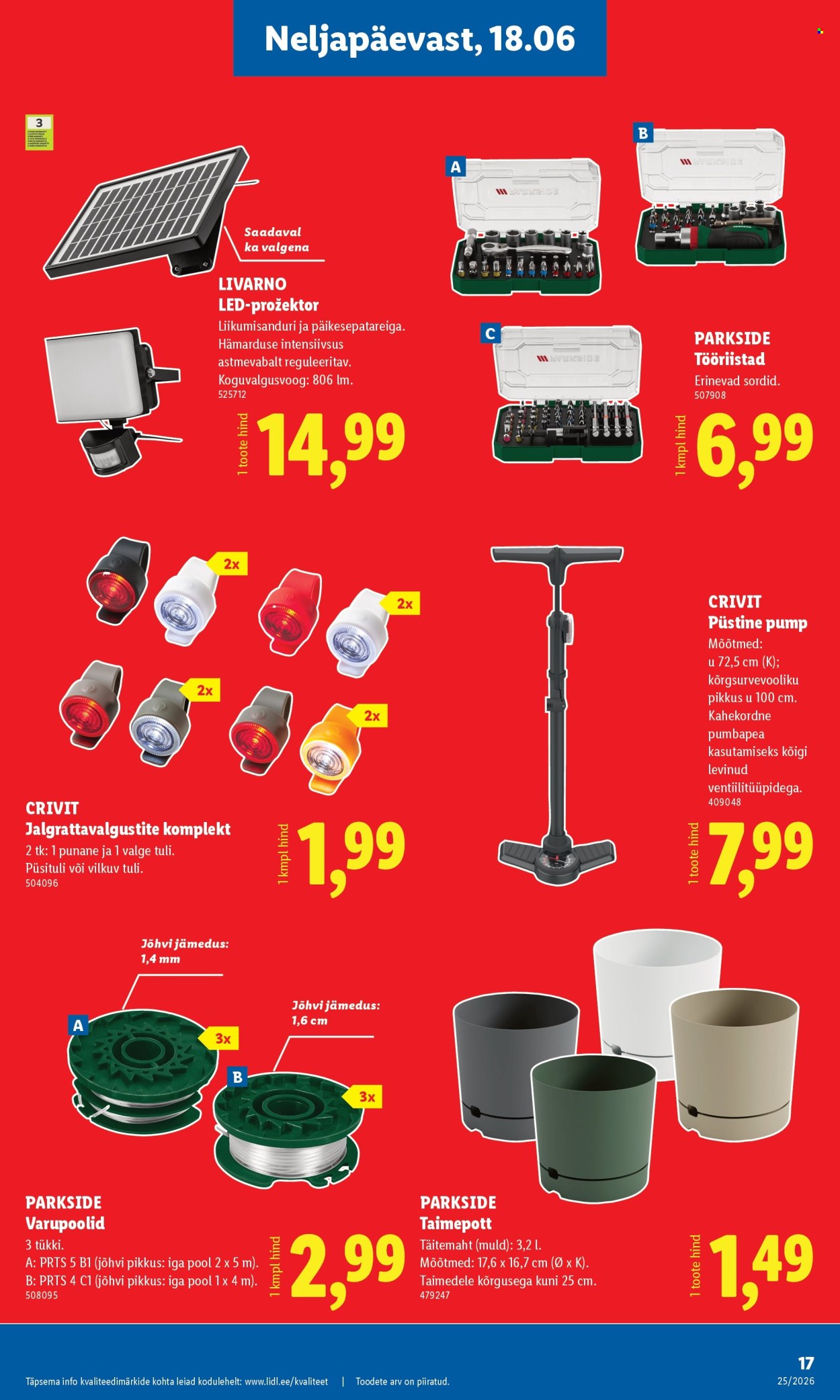 Lidl kliendileht - Tööstuskaupade pakkumised (15.06 - 21.06.2026)