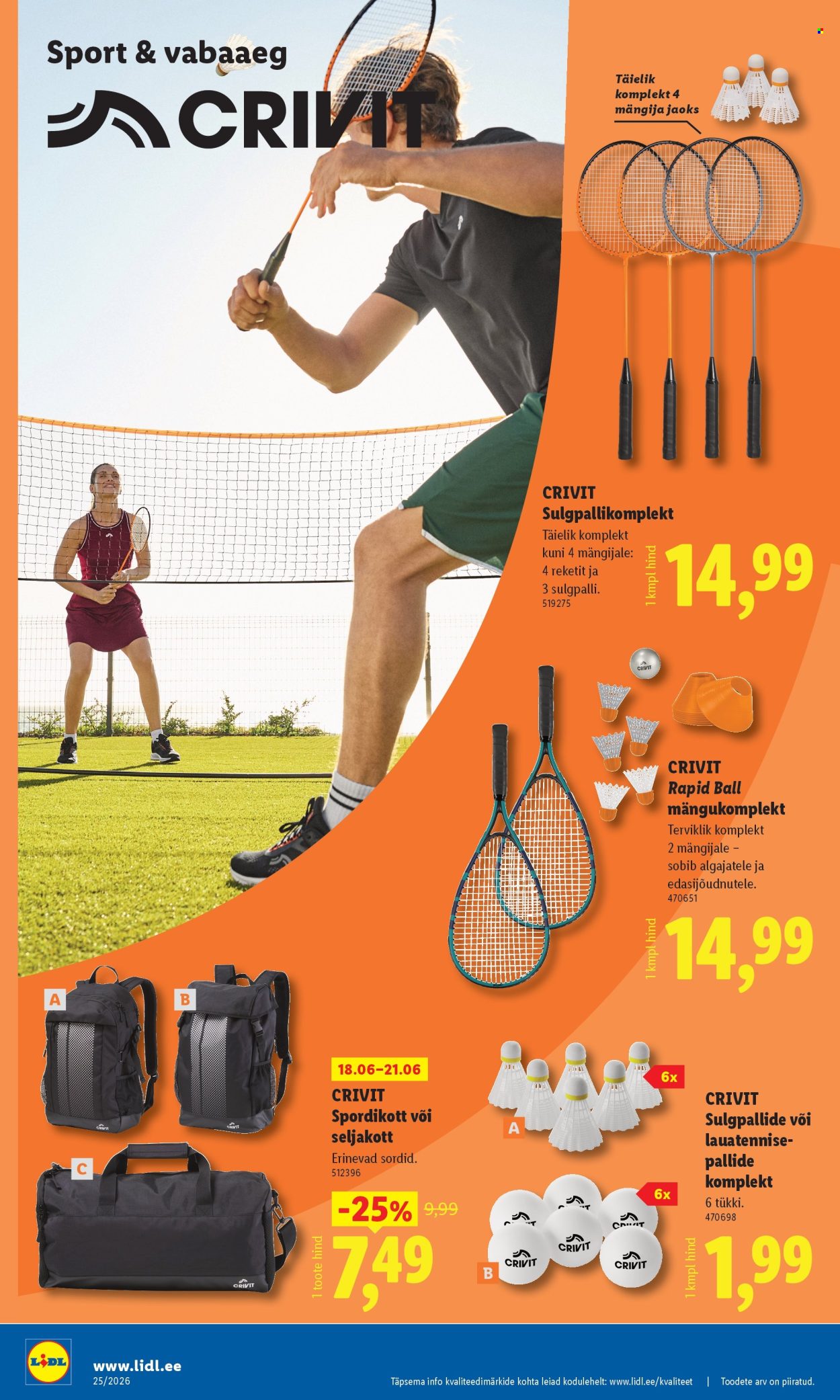 Lidl kliendileht - Tööstuskaupade pakkumised (15.06 - 21.06.2026)