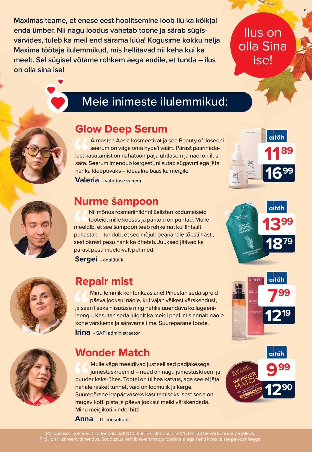Maxima kliendileht (1.10 - 21.10.2026)