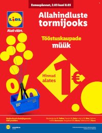 Lidl kliendileht - Allahindluste tormijooks (2.03 - 8.03.2026)