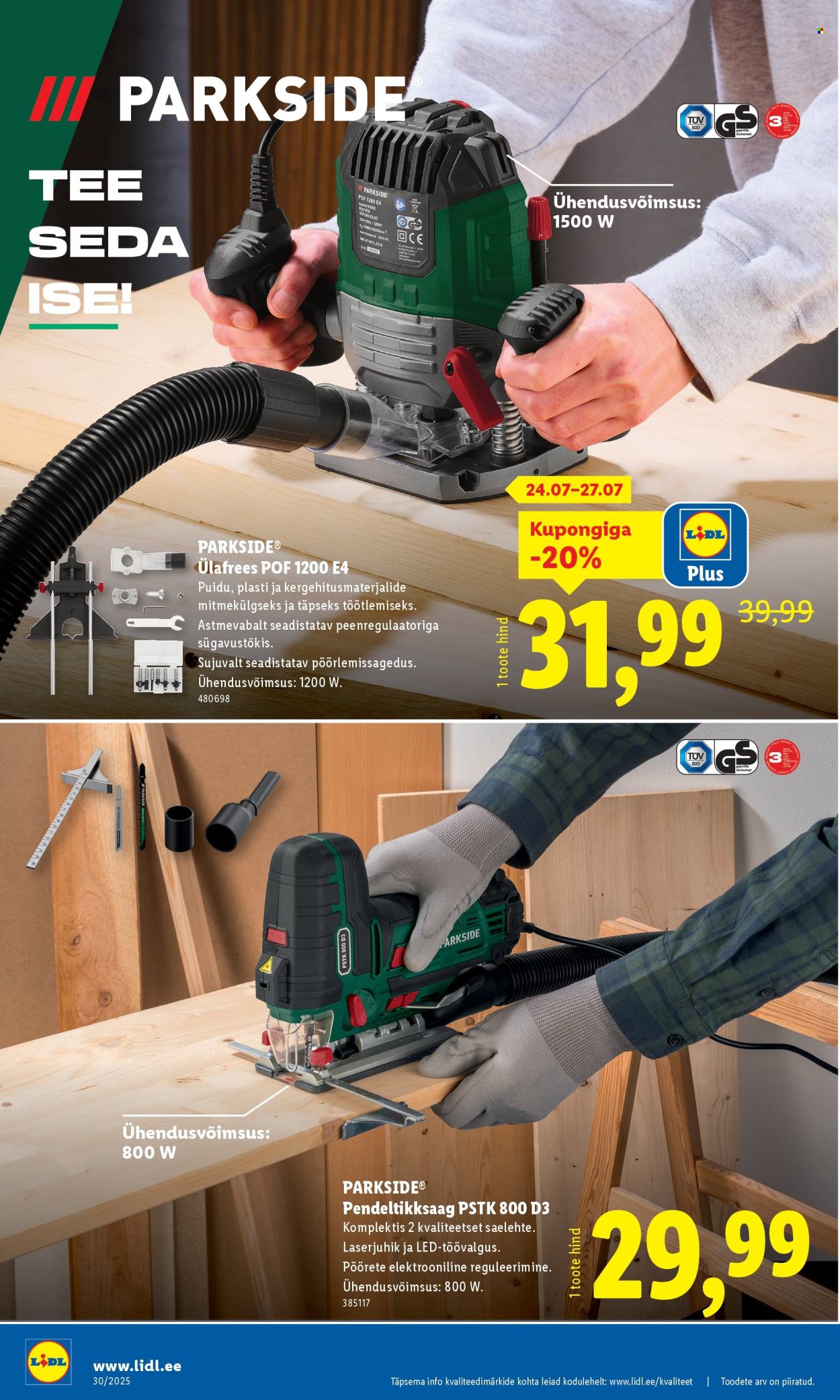 Lidl kliendileht - Tööstuskaupade pakkumised (21.07 - 27.07.2025)