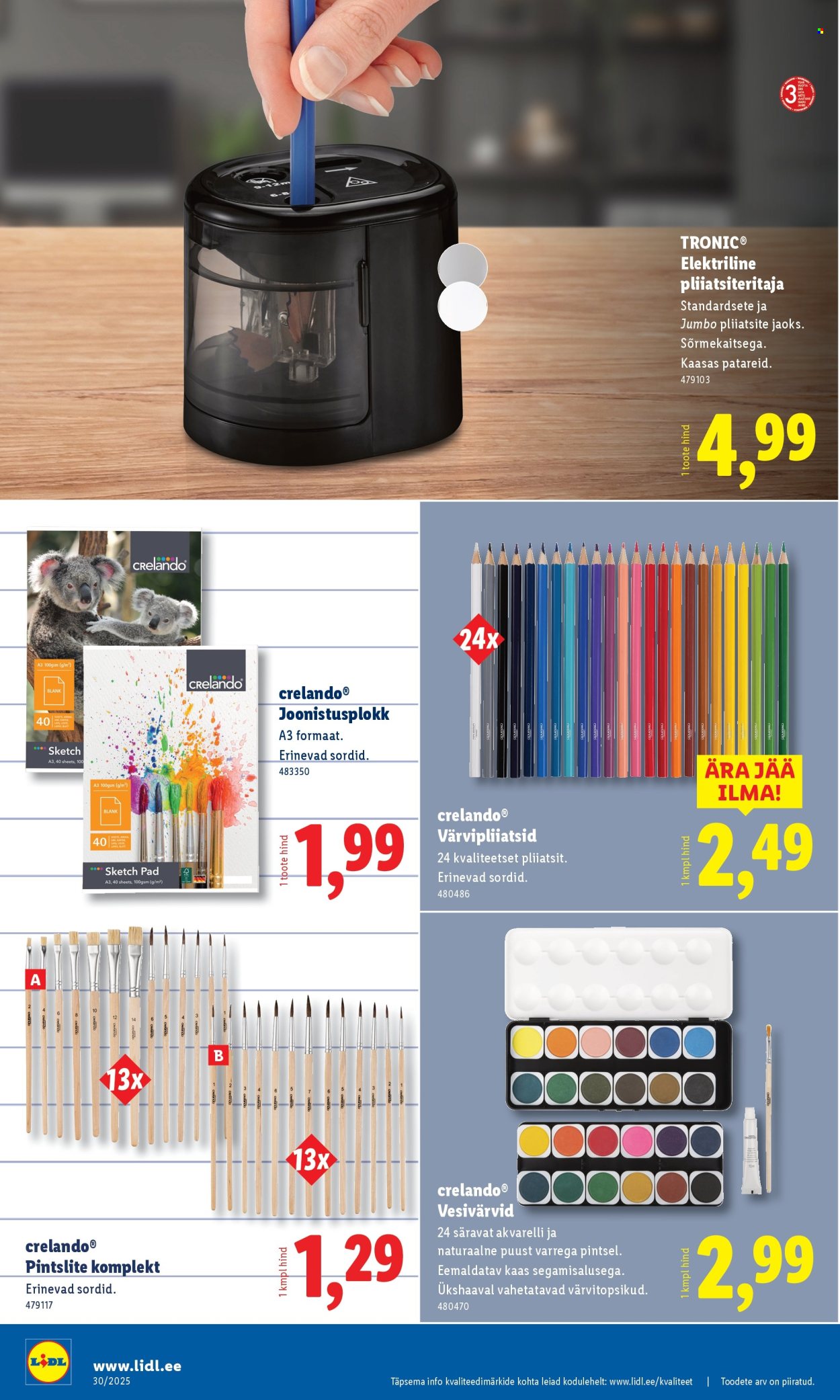 Lidl kliendileht - Tööstuskaupade pakkumised (21.07 - 27.07.2025)