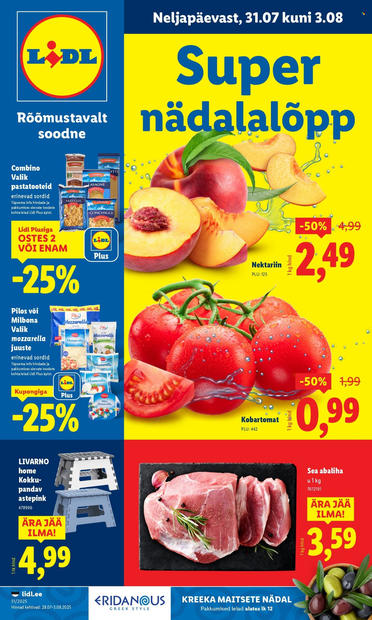 Lidl kliendileht - Kliendileht (31.07 - 3.08.2025)