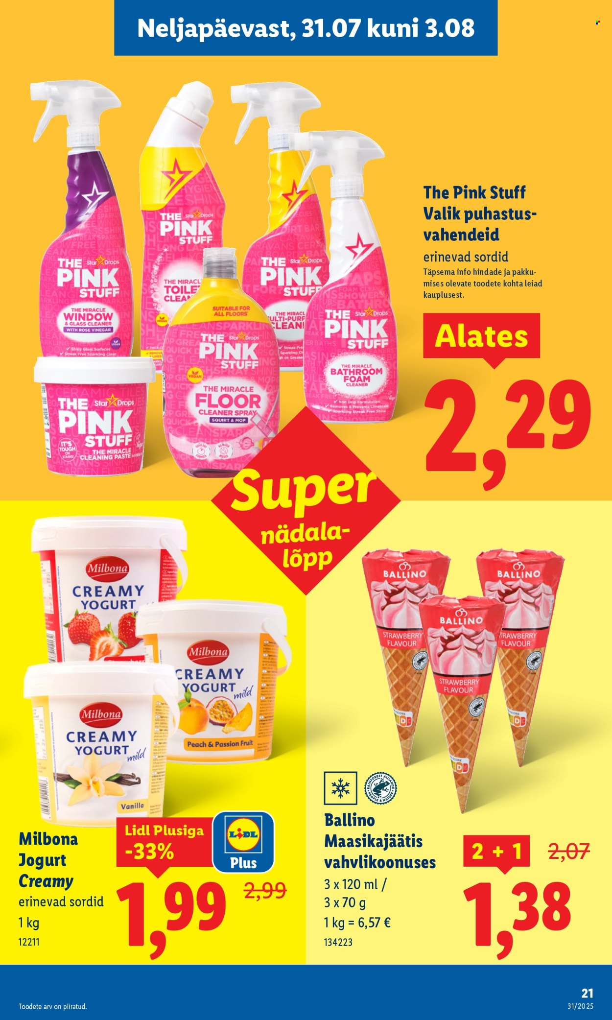 Lidl kliendileht - Kliendileht (31.07 - 3.08.2025)