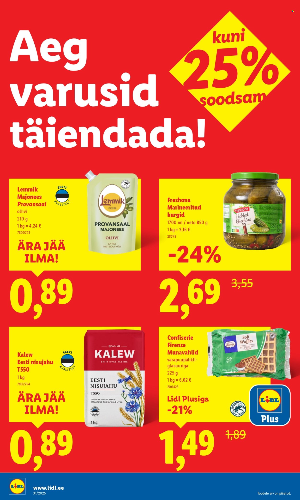 Lidl kliendileht - Kliendileht (31.07 - 3.08.2025)