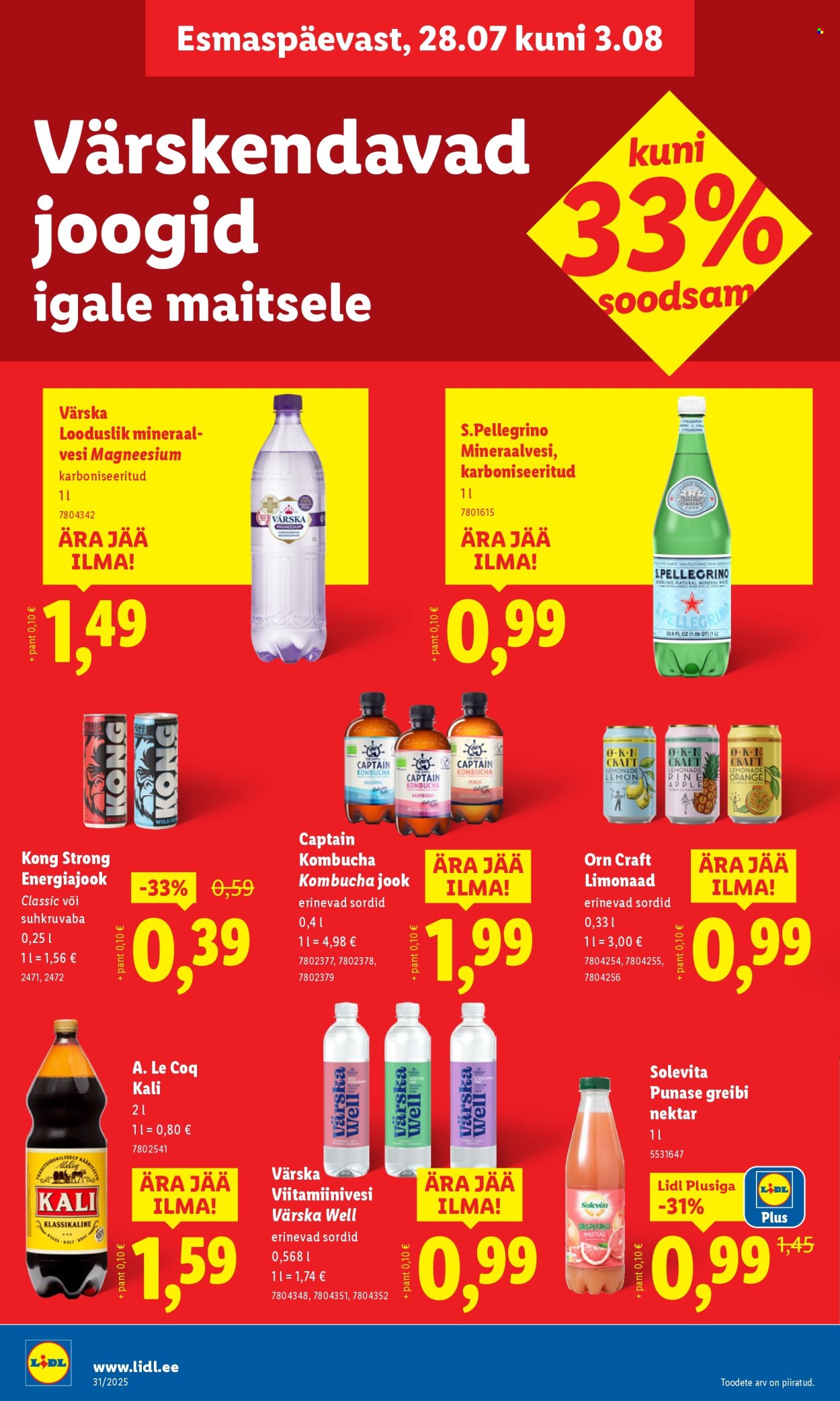 Lidl kliendileht - Kliendileht (31.07 - 3.08.2025)