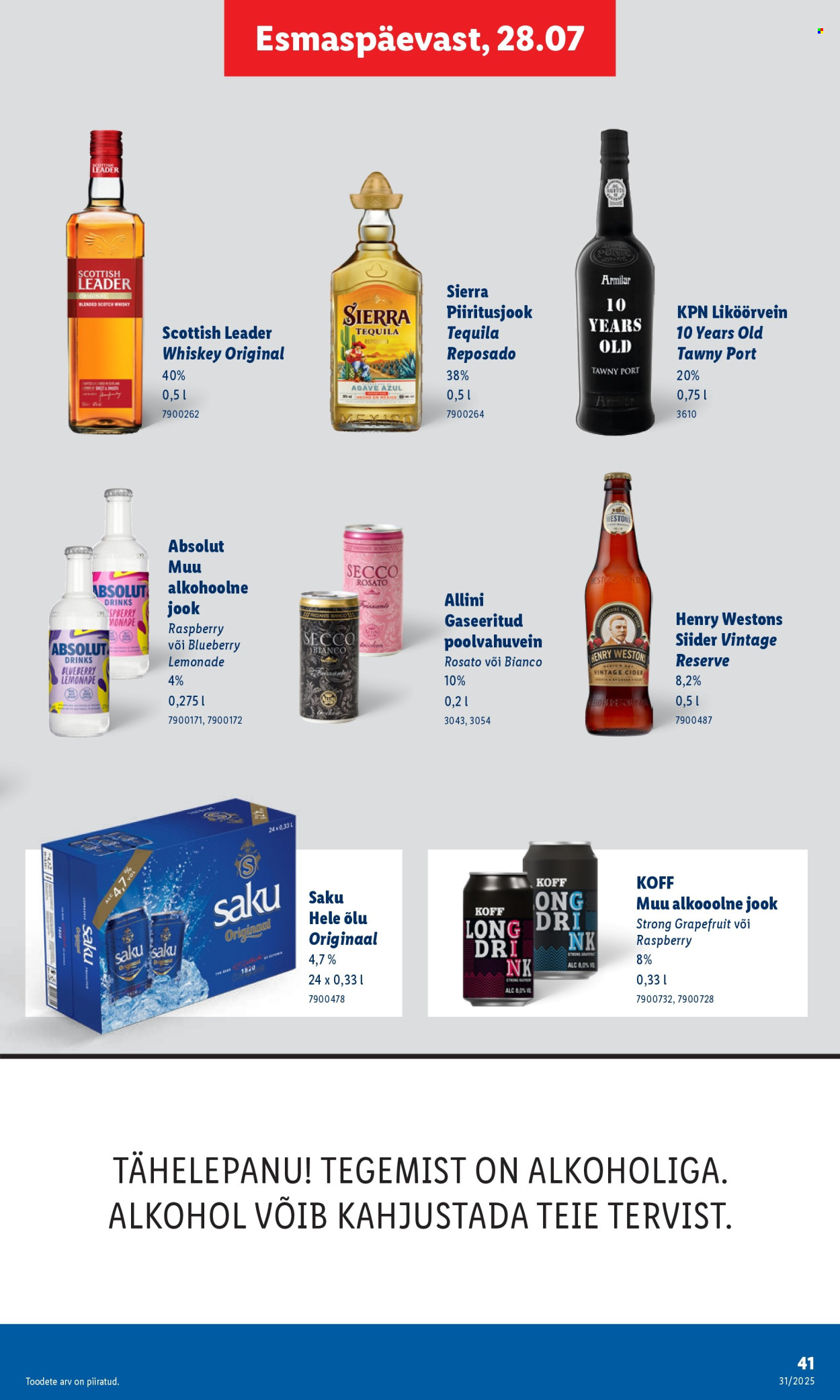 Lidl kliendileht - Kliendileht (31.07 - 3.08.2025)