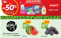 Populaarsemate supermarketite (SELVER, RIMI, COOP ja LIDL) parimad pakkumised ja allahindlused 32 nädala jooksul (2024.08.05-08.11)