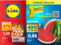 25 nädalat (2024.06.17-06.23) TOP3 (LIDL, RIMI ja MAXIMA) viimased allahindlused